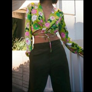 Zara Silk Floral Top✨